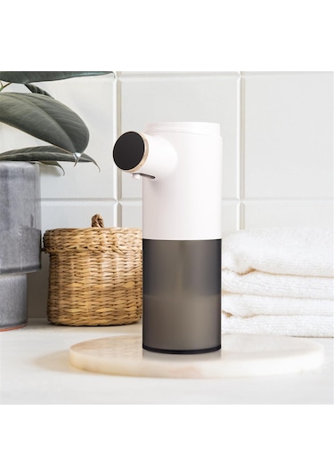 Xurunkeji Otomatik Şarj Edilebilir Sıvı Sabunluk, Elektrikli Sabunluk, Hareket Sensörlü Eller Serbest Sabunluk-jel Beyaz