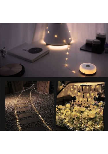 Cbtx Nextool 10 M Kamp Işık Şeridi Ipx4 Su Geçirmez Açık Bahçe Atmosferi Lambası Sıcak Beyaz Işık