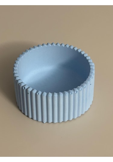 Dalgalı Minimalist Saksı Tabak Taş Tozu Dekoratif Pinterest Tabaklar Handmade %100 El Yapımı