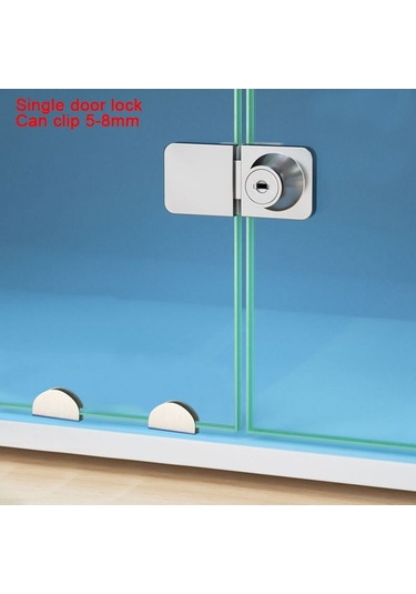 Paslanmaz Çelik Donanım Güvenlik Dolabı Ekran Kilidi Cam Kapı Kilitli Dolap Kapı Kilidi Lockset Style 1