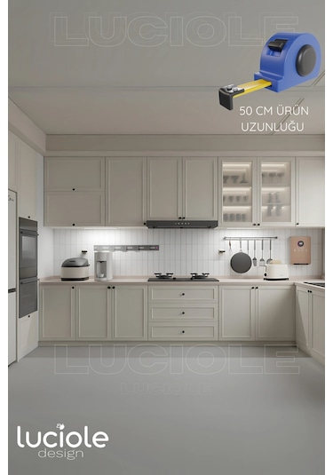 50cm Tak Çalıştır Led Mutfak Tezgah Aydınlatma - Beyaz - Adaptörlü, Yerli Üretim