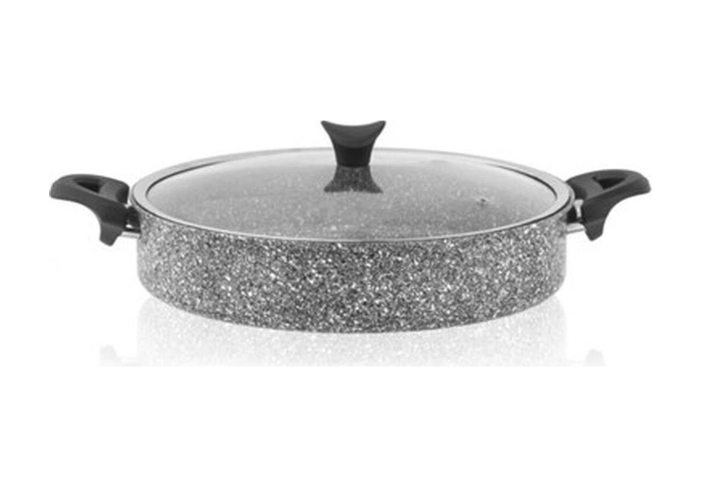 Teknotrust 30 Cm Granit Tabanlı Dayanıklı Ve Şık Pilav Tenceresi Bakır - Siyah