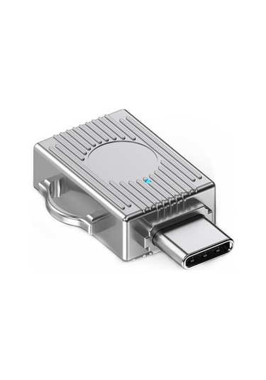 Rogfer Js-103 Usb'den Type-c'ye 3.0 Dönüştürücü Yüksek Hızlı U Disk Otg Adaptörü Gümüş - Diğer