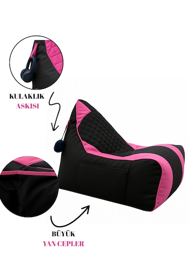 Xxl Oyuncu Koltuğu Pembe - Siyah