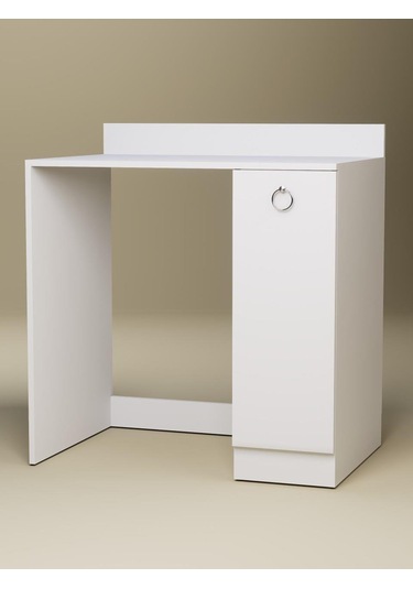 %100 Mdf Çamaşır Ve Kurutma Makinesi Dolabı, Kapaklı 2 Raflı Çamaşır Makinesi Düzenleyicisi Beyaz