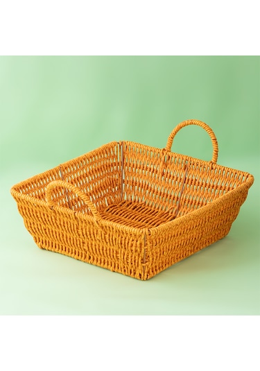 Porsima 303a 3lü Düzenleyici Kare Hasır Sepet Seti Ekmeklik Sepet