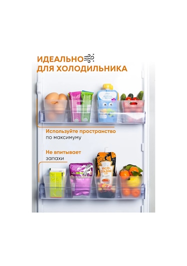 Crafy 6'lı Şeffaf Buzdolabı Kapları 409986255 Beyaz