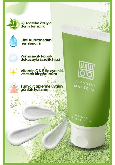 Cosmetex Roland Cha No Sui Matcha Yüz Temizleme Jeli 300 ML