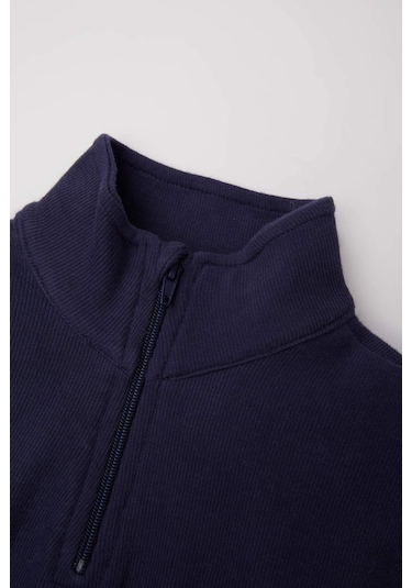 DeFacto Erkek Bebek 2'li Takım Dik Yaka Fermuarlı Sweatshirt Beli Lastikli Alt A8288A524WNBG710 Bej DeFacto Erkek Bebek 2'li Takım Dik Yaka Fermuarlı Sweatshirt Beli Lastikli Alt A8288A524WNBG710 Bej