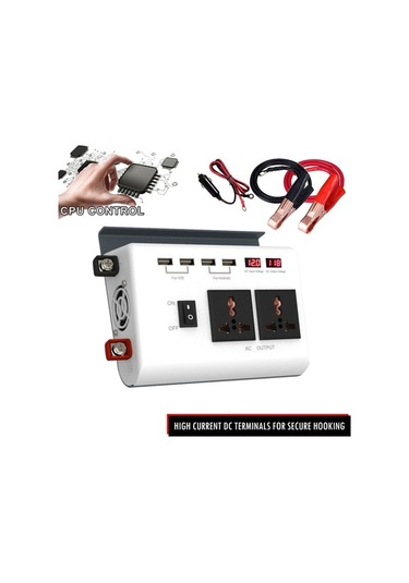 Dancemonkey 300w Güç Dc 12v-110v Ac 4 Usb Portlu İnvertör