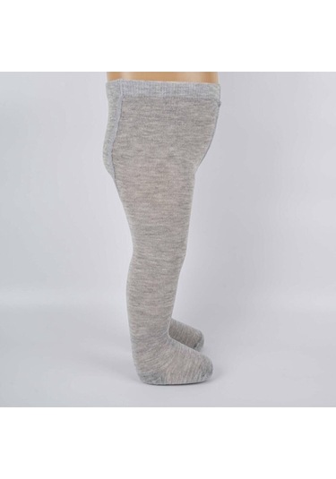 Royaleks Bebek Pamuklu Külotlu Çorap Gri