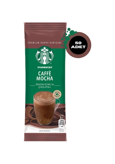 Starbucks Caffe Mocha Premium Kahve Karışımı 50 x 22 G