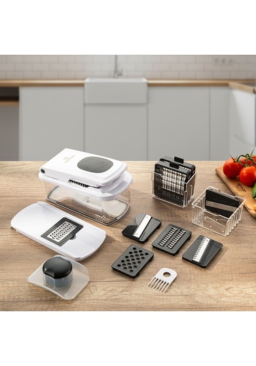 Emsan Smart Hazneli Doğrayıcı Beyaz 10 Parça Beyaz