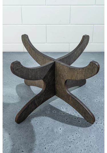 H&t Wood Sıcak Yemekler İçin Ayaklı Servis Tabağı Altında 1 Adet 257576293 Koyu Kahverengi