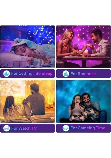Tongxida Luckystar1 Yatak Odası Dekorasyon Aydınlatma - 16 Renk Seçenek
