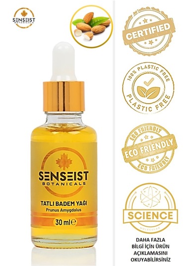 Senseist Botanicals Tatlı Badem Yağı 30 Ml %100 Saf - Sertifikalı