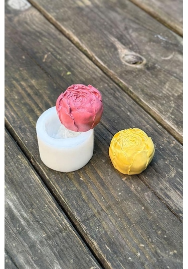 Top Şakayık Tekli Silikon Mum Kalıbı