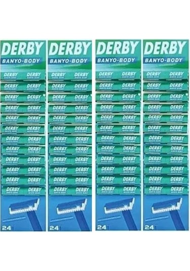 Derby Kartela Banyo Body Tıraş Bıçağı 96'lı