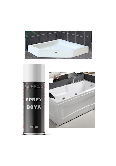 Duşakabin Jakuzi Beyaz Sprey Boyası Suya Dayanıklı 400 Ml.
