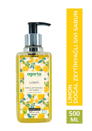 Agarta Doğal 500 Ml Limon Sıvı Sabun