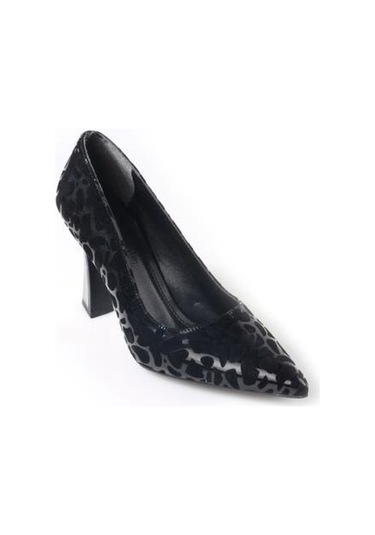 Papuçcity Dnz 03014 8,5 Cm Topuklu Kadın Desenli Stiletto Ayakkabı 001