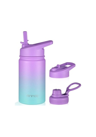 Yalıtımlı Çocuk Su Şişesi 12 Oz Paslanmaz Çelik Su Şişesi Çocuklar Için Saman Kapaklı Kızlar, Erkekler Için Gwkx8b Diğer