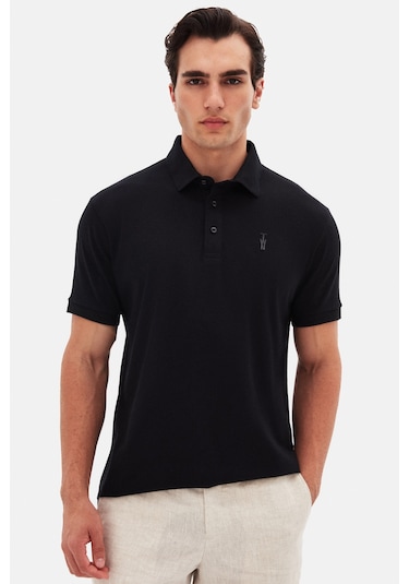Twn Slim Fit Siyah Pike Dokulu T-shirt 4ec146011784m Siyah
