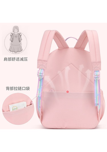 Neevoyu Kız Çocuk Okul Çanta 1-5. Sınıf Hafif Ağırlık Düşürücü Omuz Çantası 2021 Yeni Desenli Dayanıklı Siyah Askılı Aksesuar Siyah