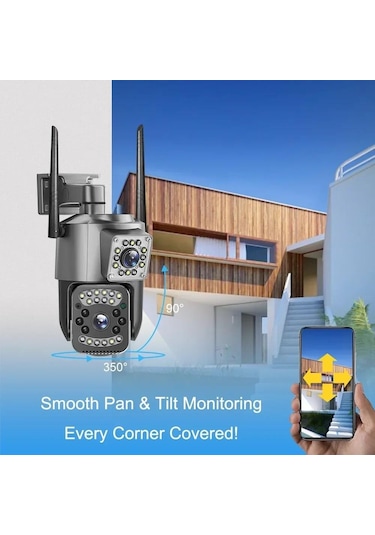Avenir Av-m07w 2 Kameralı 4mp Wifi Gece Görüşlü İnsan Algılama Onvif Kamera