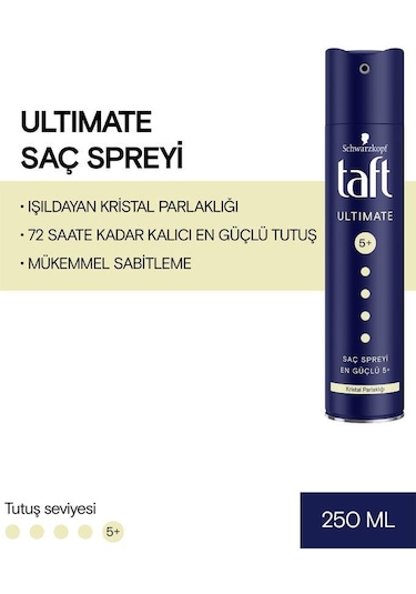 Taft Ultimate Sprey 250 Ml Kristal Parlaklığı X 2 Adet set-hnkl-2232-1370
