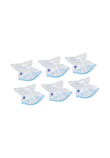 Ximistore9 6 Adet Ev Ve Gıda Depolama Torbası - Havuzlanabilir, Boşluk Tasarrufu Sağlar, Şeffaf Ve Yeniden Kullanılabilir 22x21 Cm