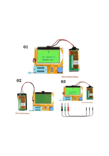 Pazly Triyot Transistör Test Scr Metre Lcr-t4 Kapasite Esr Endüktans Diyot Cihazı Mp