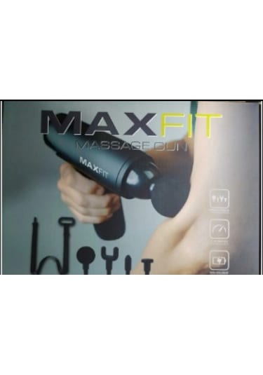Maxfıt Masaj Tabancası 4 Başlık 1 Masaj Kemeri Siyah