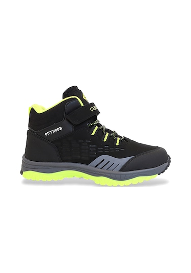 Kidessa 1767 Anatomik Tabanlı Bantlı Çocuk Trekking Spor Bot Siyah Çok Renkli