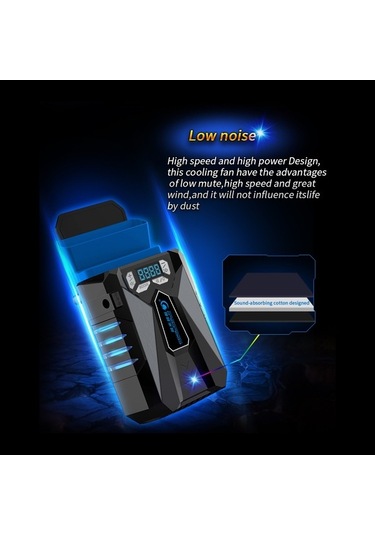 Didadodo Taşınabilir Dizüstü Soğutucu - Akıllı Sıcaklık Kontrollü, Sessiz Ve Hızlı Soğutma Fanı, Anında Soğutma