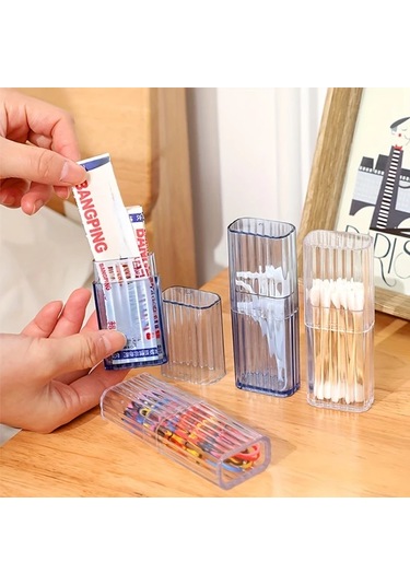 Willowhaven 4 Adet Şeffaf Taşınabilir Saklama Kutusu, Seyahat Çöpçü Kutu, Küçük Eşya Düzenleyici Şeffaf