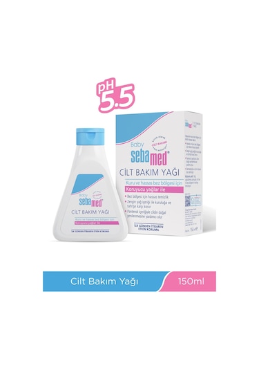 Baby Yatıştırıcı Etkili Kuruluk ve Tahrişe Karşı Etkili Bebek Yağı 150 ml