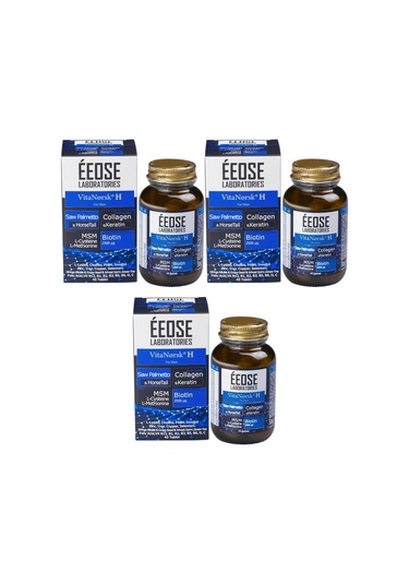Eeose Vitanorsk H For Men Saç Dökülmesine Karşı 3 x 45 Tablet