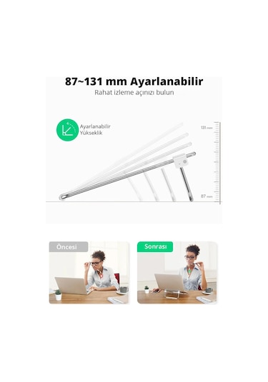 Ugreen Ayarlanabilir Katlanabilir Masaüstü Notebook Standı