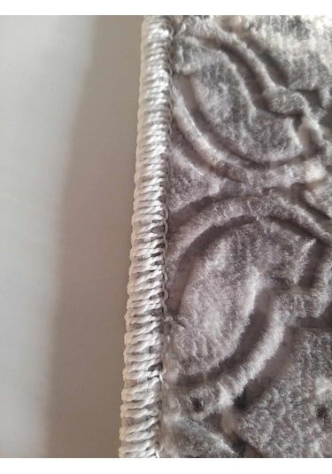 Kaymaz Taban Banyo Paspas Seti -3 Parça Klozet Takımı İndigo Mavi Gri Mavi