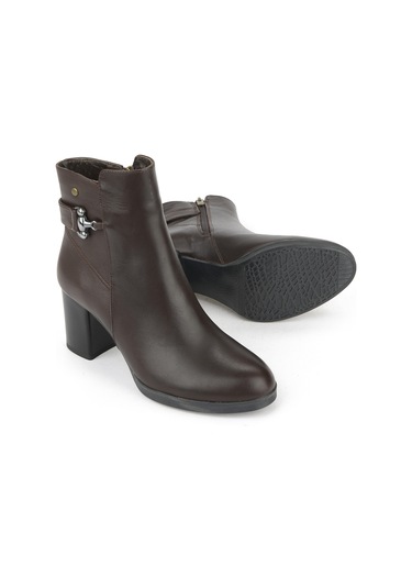 Ziya, Kadın Hakiki Deri Bot 1531022z7571 Kahve 1531022z7571 300 Kahve