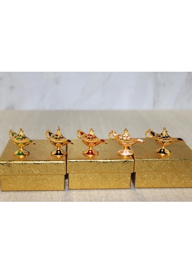 Buğz Mineli Metal Alaaddin Lambası Model 6