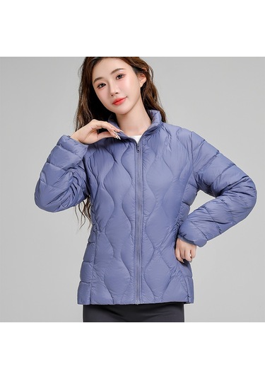 İnce Kuş Tüyü Ceket Ve Sıcak Ördek Tüyü Ceket Mavi