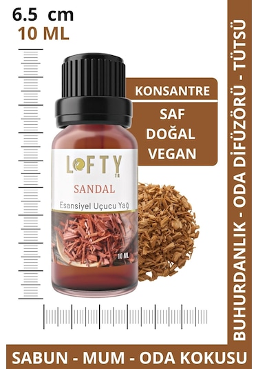 Lofty Sandal Uçucu Yağ Buhurdanlık Esansı Oda Kokusu 10 ML
