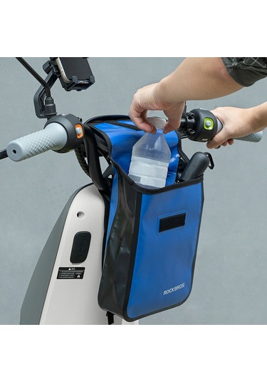 Rockbros-su Geçirmez Bisiklet Gidon Çantası Bisiklet Y24681b Siyah