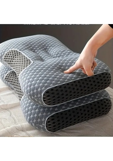 Zyzqstore Servikal Destekli Nefes Alabilen Örme Yastık - Her Zaman Uygun, Çok Renkli, Konforlu Çok Renkli