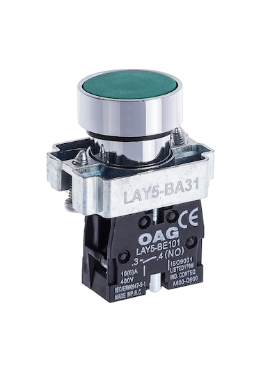 OAG START BUTON METAL 22MM