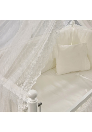 Meltem Kids Mondo Ekru Pamuklu Bebek Uyku Seti 60 x 120 CM Ekru