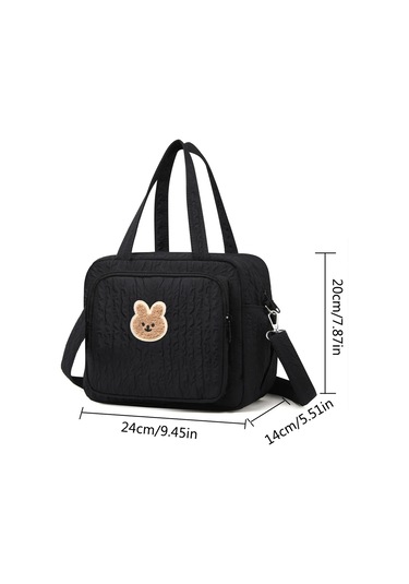 Jialan Anne Ve Bebek İçin Bebek Bezi Çantası, Anne Ve Bebek İçin Siyah