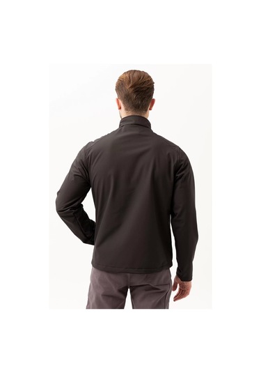Erkek Kışlık Su Geçirmez Softshell Mont Salina İtici Rüzgar Outdoor Siyah